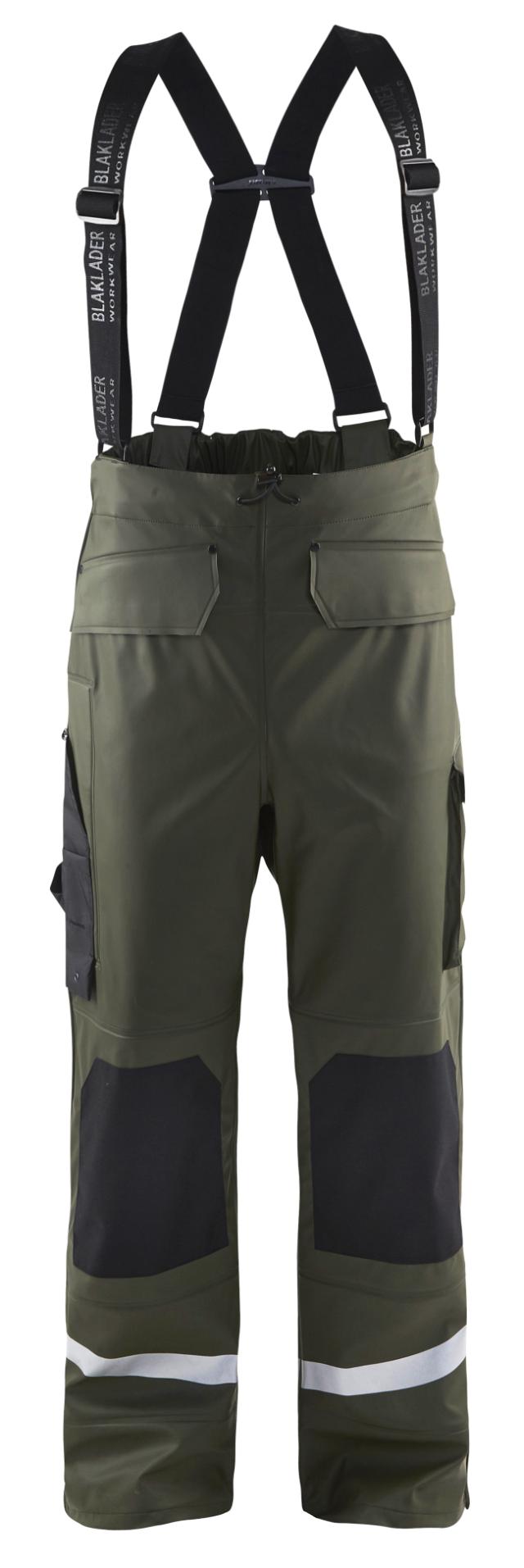 Blåkläder Regnbuks level 2 Army grøn - L