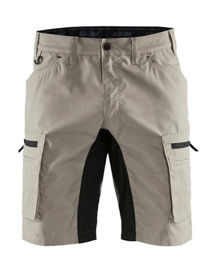 Blåkläder Service Shorts med stretch Sand/Sort - C58