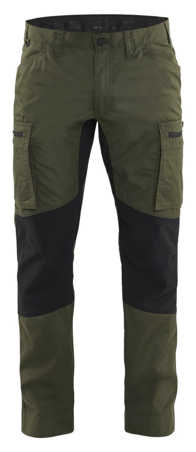 Blåkläder Service Buks med stretch Skovgrøn/Sort
