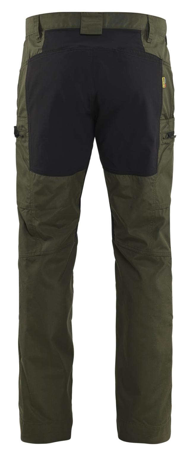 Blåkläder Service Buks med stretch Skovgrøn/Sort