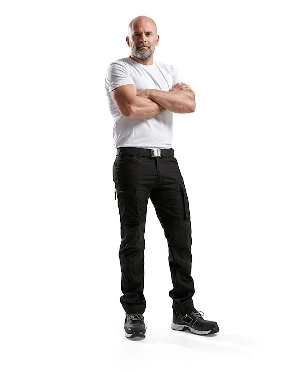 Blåkläder Service Buks med stretch Sort