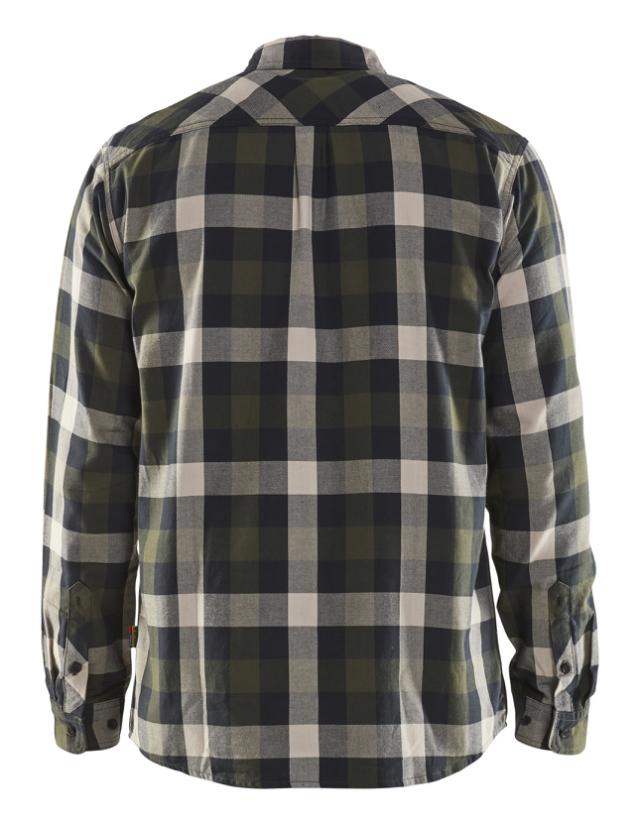 Blåkläder Flannel Skjorte Olivengrøn/Sort - L