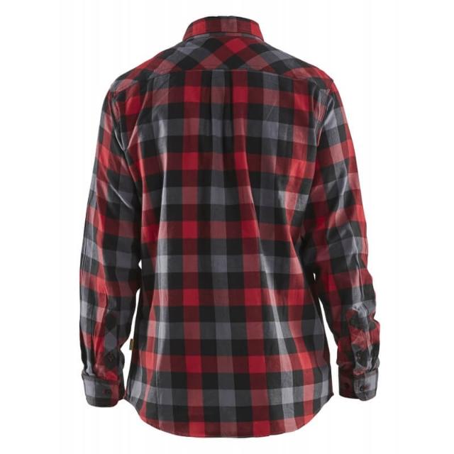 Blåkläder Flannel Skjorte Rød/Sort - L