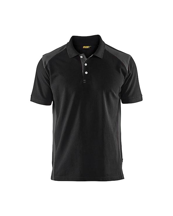 Blåkläder Poloshirt Sort/Mørk Grå - L