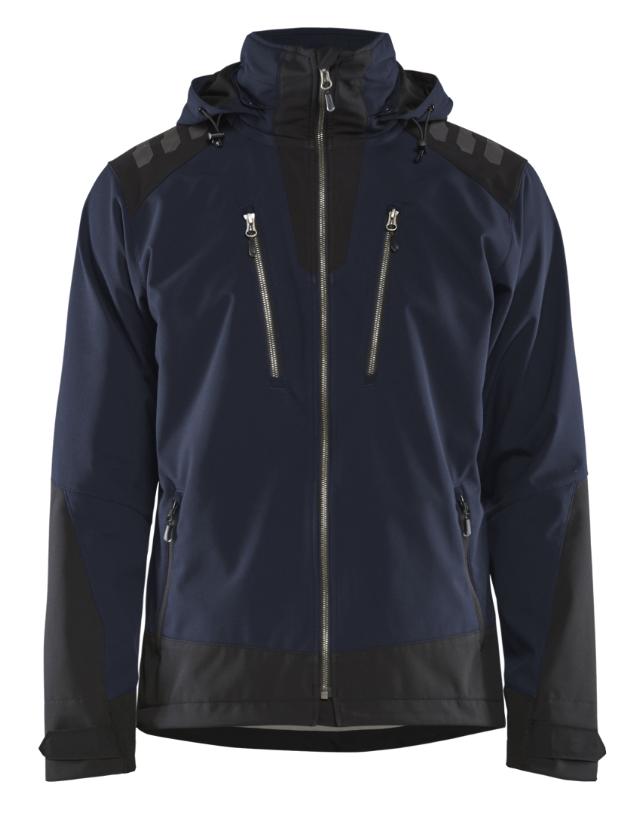 Blåkläder Softshell Jakke Mørk Marineblå/Sort - L