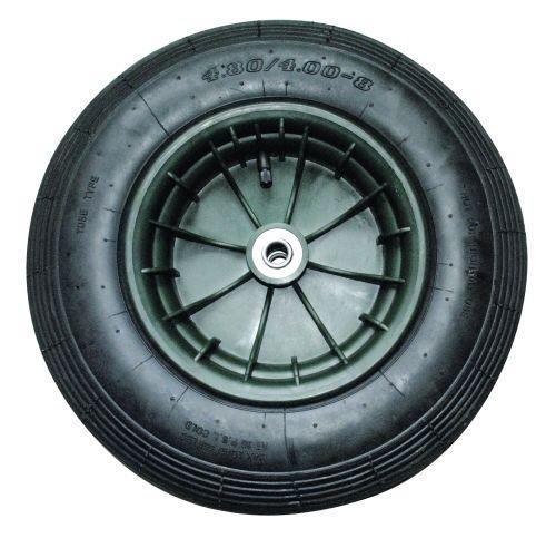 Luftgummihjul med lejer til havekærre med to hjul.