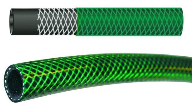 Ryom Vandslange 3/4' Armeret 3-lag grøn 25 m.