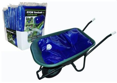 Ryom Vandsæk til trillebør