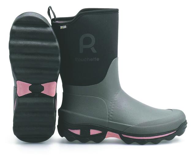 Rouchette Støvle Lang Gummi/Neopren Grå str. 37