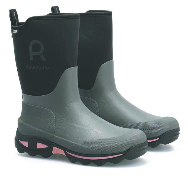 Rouchette Støvle Lang Gummi/Neopren Grå str. 37