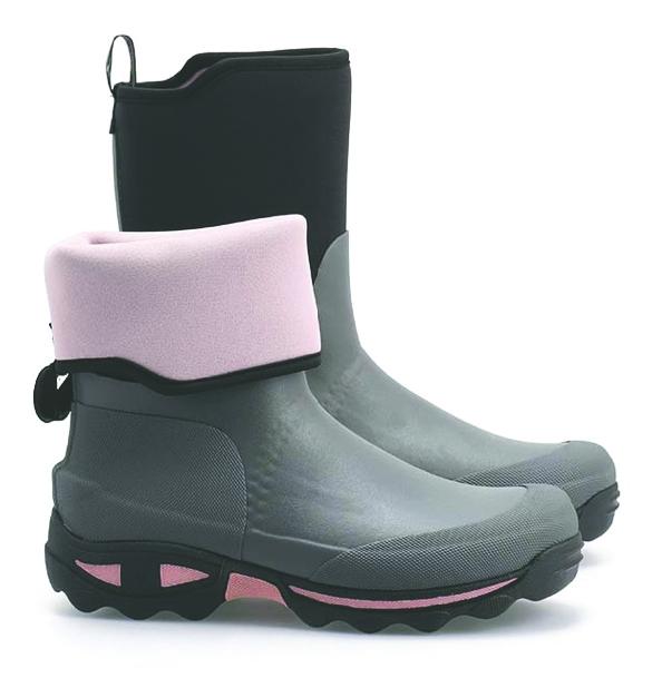 Rouchette Støvle Lang Gummi/Neopren Grå str. 37