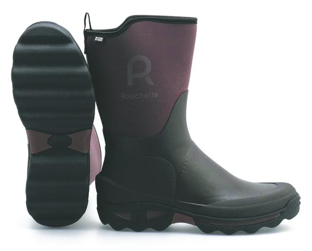 Rouchette Støvle Lang Gummi/Neopren Brun str. 40