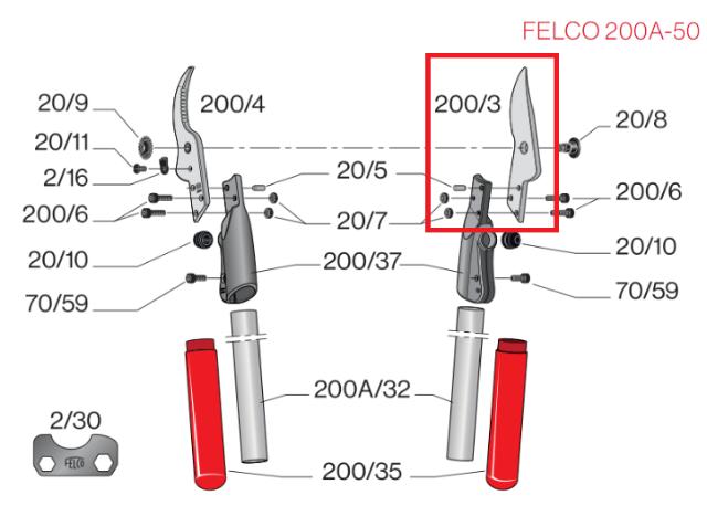Felco 200/3 Skær