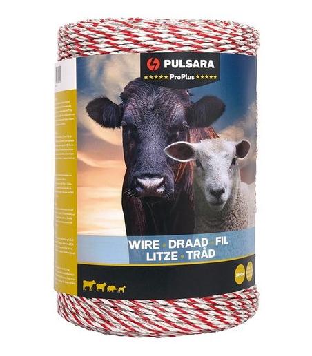 Pulsara Pro Plus Polywire Hvid 1000m