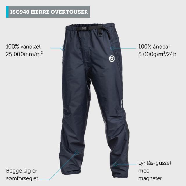 Betacraft ISO940 Herre Overtræksbuks Sort str. L