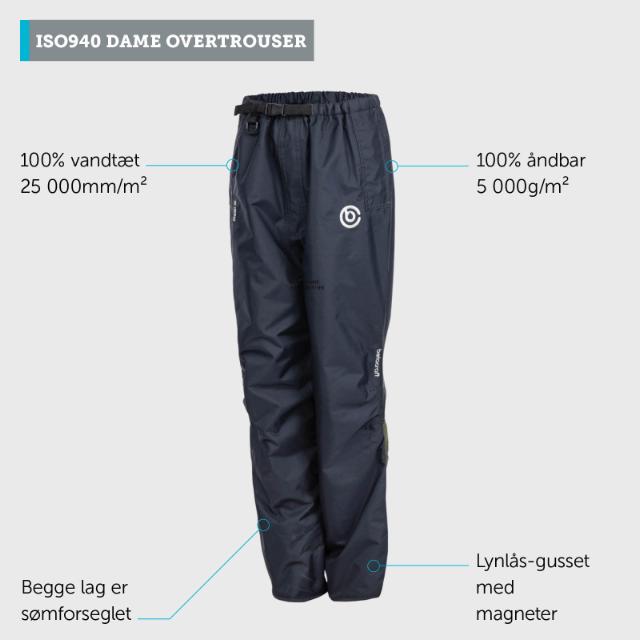 Betacraft ISO940 Dame Overtræksbuks Sort str. L