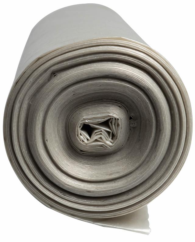 Container affaldssæk i transparent plast, passer i en 180 liter affaldscontainer