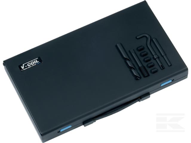 Gevind rep. Sæt M5-M12x1,5d m/bor, tap, værktøj, 135 coil M5-M6-M8-M10-M12x1,0-1,5-2,0d