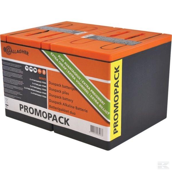 Gallagher 9 Volt batteri 2 stk. pakke