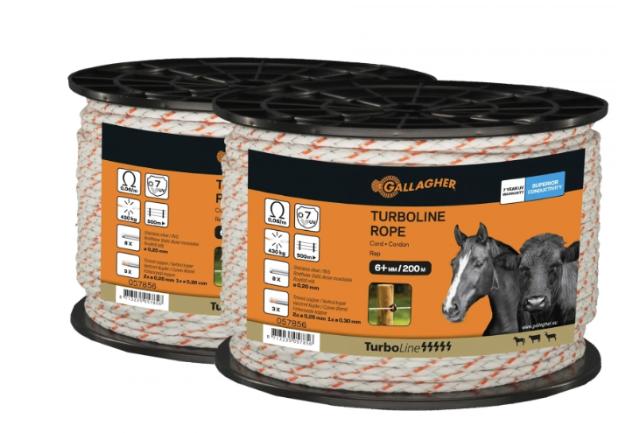 Gallagher Duopack TurboLine-reb hvid 2x200 m