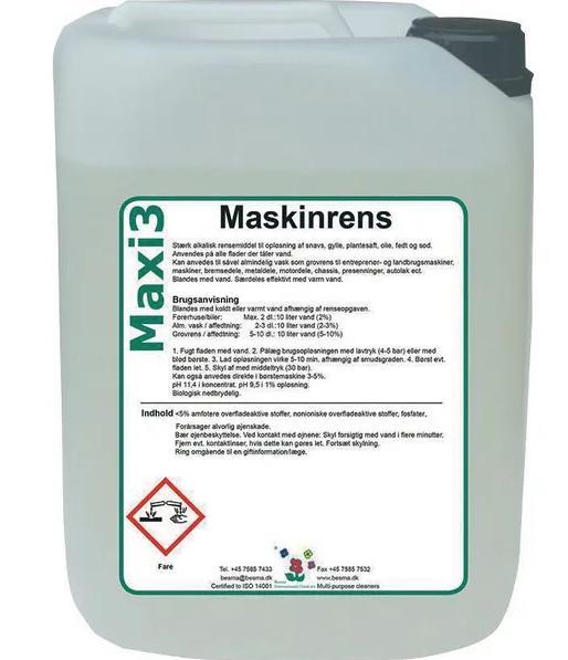 Maxi 3 Maskinrens 20 liter Grovrens