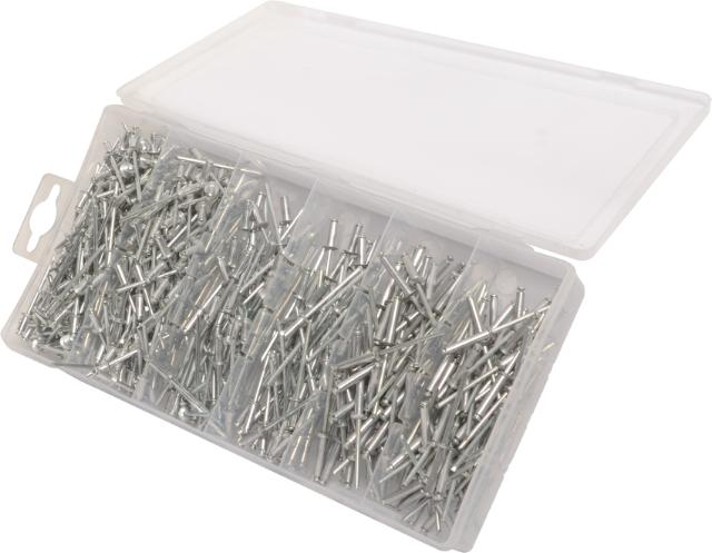 Sortiment blindnitter med 500 stk.