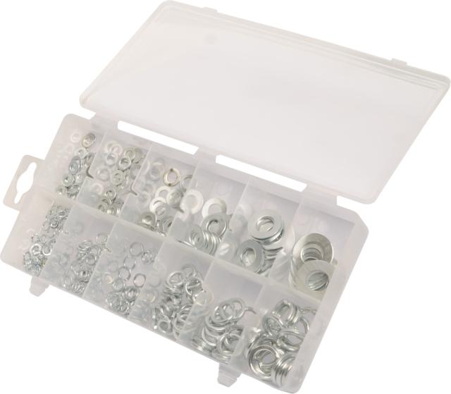 Sortiment plan/fjederskiver med 350 stk.