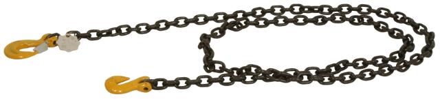 Trækkæde kpl 4 mtr G80 stål 10 mm