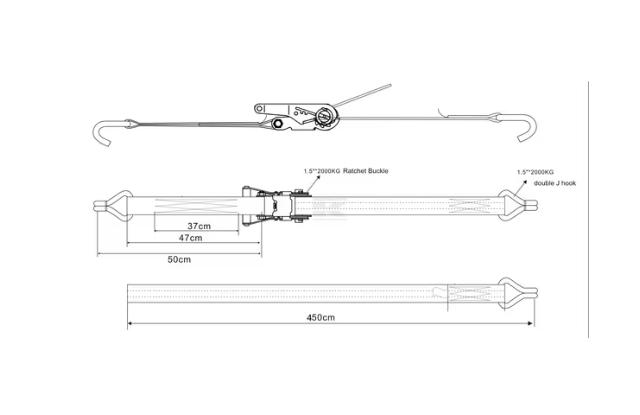Båndsurring 35 mm x 5 m 1000 kg