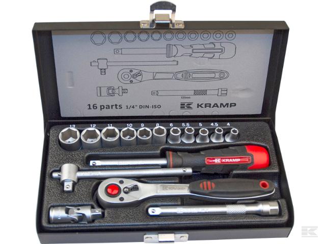 Kramp 1/4' topnøglesæt