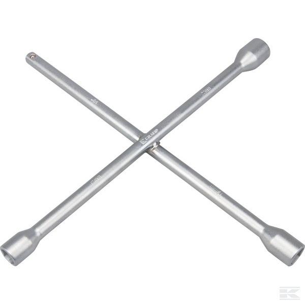 Krydsnøgle 17 x 19 x 22 mm x 1/2' Adapter