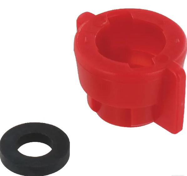 Dyseholder m/ Pakning Rød