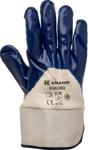 Kramp PVC Arbejdshandske 3.002 halvdyppet nitril - 8