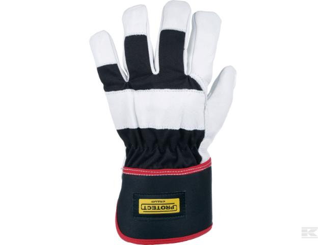 Ruskindslæder Arbejdshandske Foret - 8