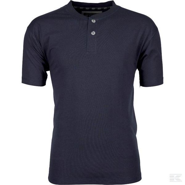 Kramp Technical T-Shirt med knapper Sort, så længe lager haves