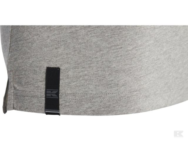 Kramp Technical T-Shirt med knapper Grå, så længe lager haves
