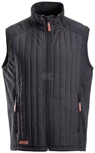 Active Herre Hybrid/Fleece Vest Koksgrå - L