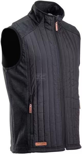 Active Herre Hybrid/Fleece Vest Koksgrå - L