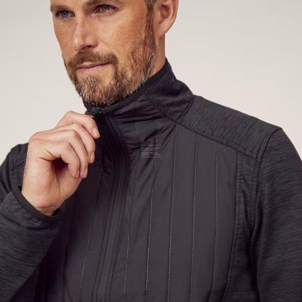 Active Herre Hybrid/Fleecejakke Koksgrå