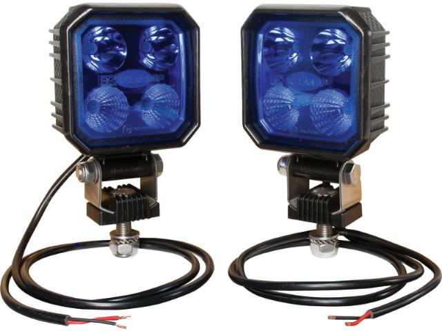 Kramp LED blå Sprøjtelygtesæt m/ Ledning