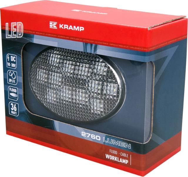 Kramp LED Arbejdslygte 2760 Lumen 24W Nærområde