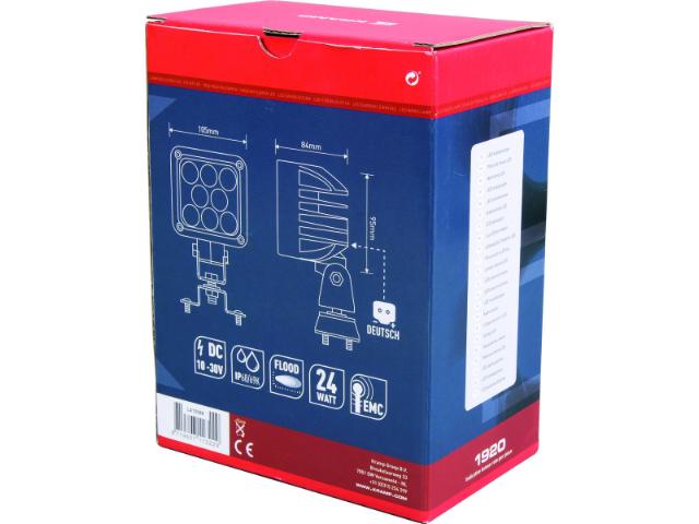 Kramp LED Arbejdslygte 1920 lumen 24W Nærområde m/ Deutsch stik