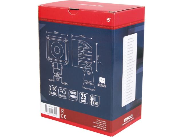 Kramp LED Arbejdslygte Flood 2500 Lumen m/ Deutsch stik