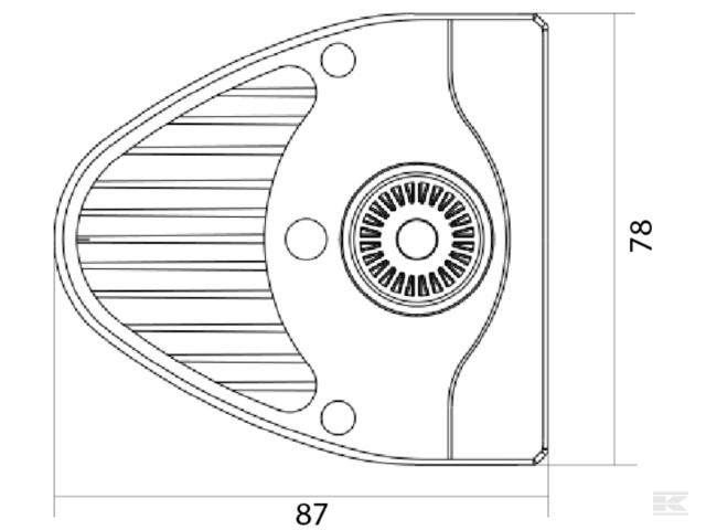 Kramp LED Lygtebar 300W 100 LED buet m/ Deutsch stik