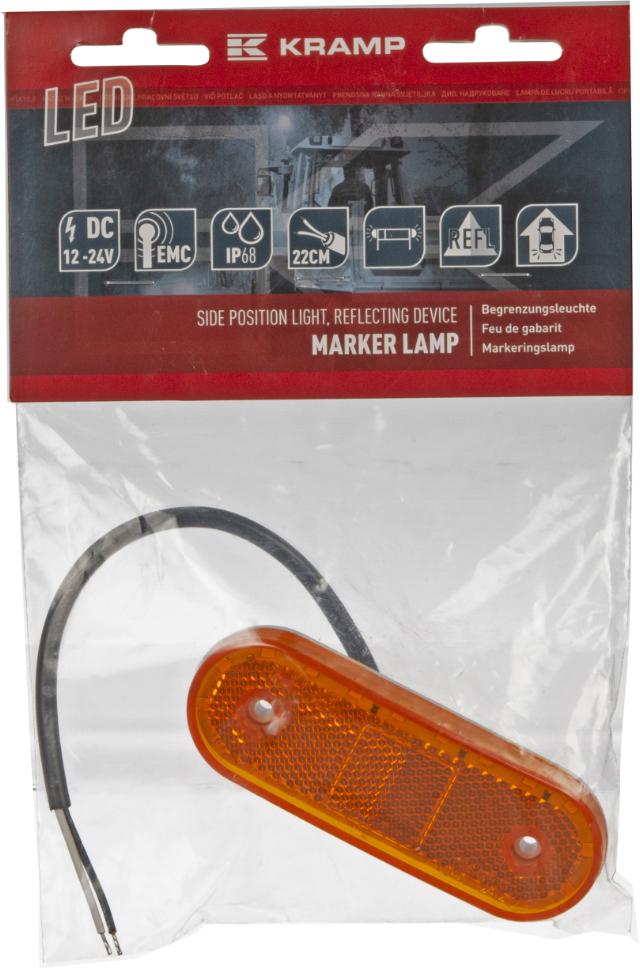 Kramp LED Markeringslygte m/ kabel 