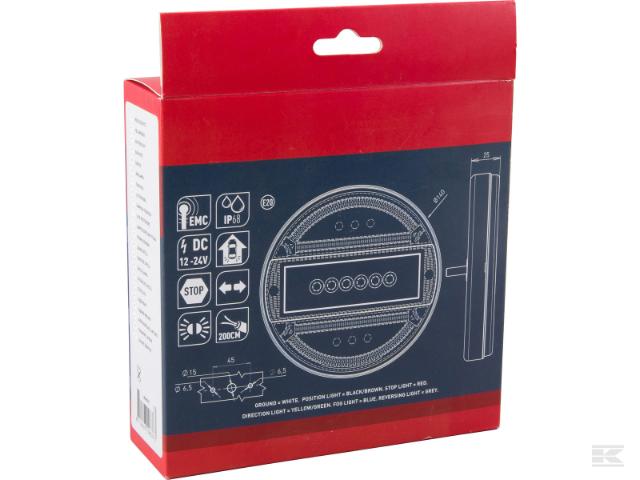 Kramp LED Baglygte m/ Ledning