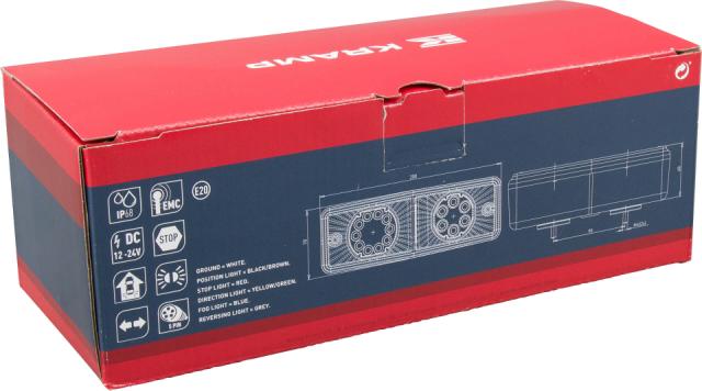 Kramp Baglygte Universal 5-pin