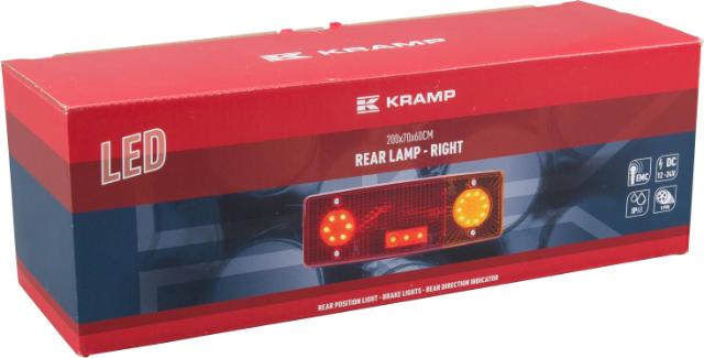 Kramp LED baglygte 12-24V højre