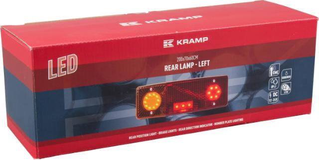 Kramp LED baglygte 12-24V venstre