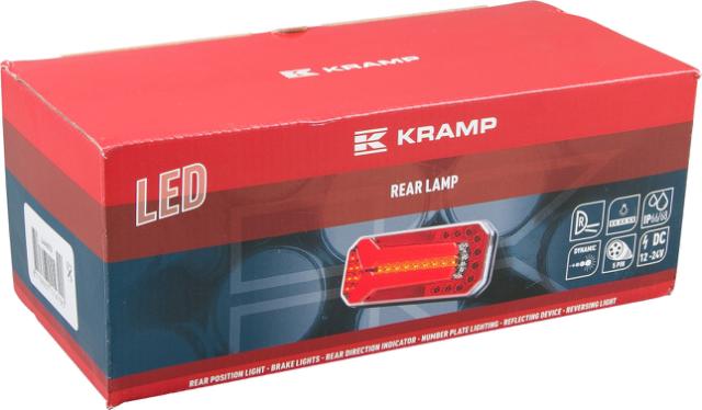 Kramp LED Baglygte 5-pin m/ dynamisk blink